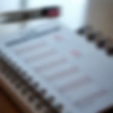 Strategic Time Management Techniques A planner with a focused schedule and task lists