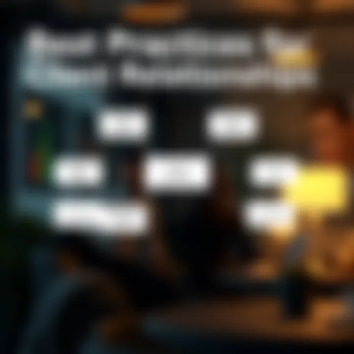 Best Practices for Client Relationships Diagram showing best practices in client relationship management