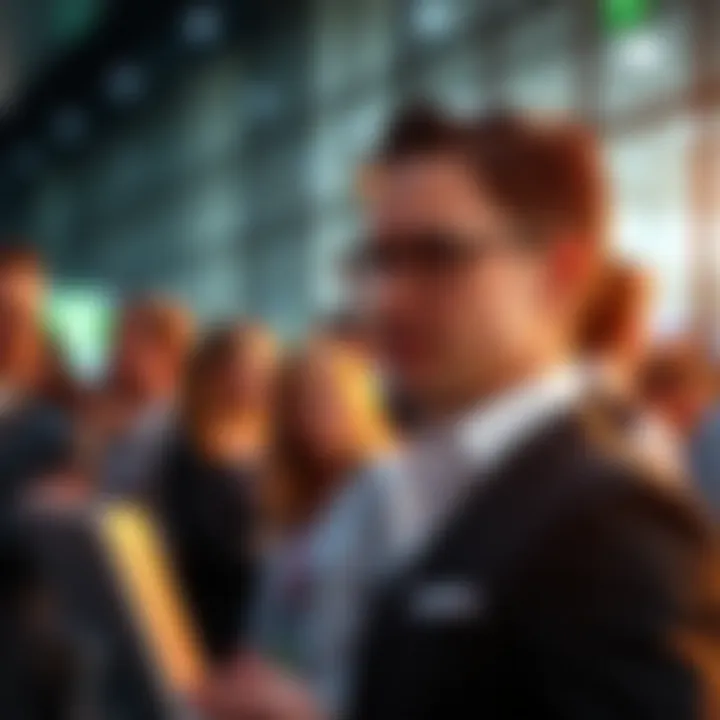 A successful networking event showcasing effective contact management