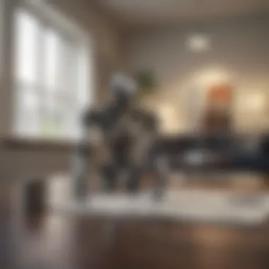 Artificial Intelligence Enhancing Mortgage Transactions Conceptual image of AI integration in financial transactions