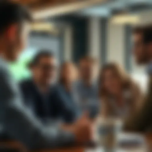 A diverse group engaged in brainstorming marketing ideas