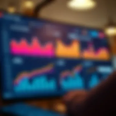 Data analytics dashboard showcasing conversion metrics