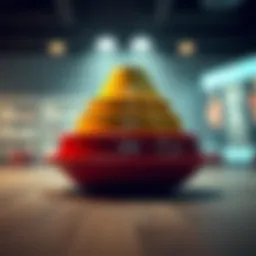 Visual representation of the sales funnel stages