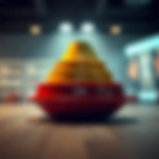 Visual representation of the sales funnel stages