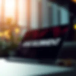 Creative online business announcement design