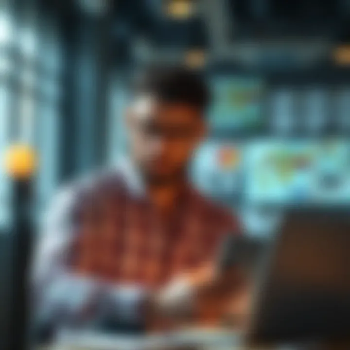 Entrepreneur using technology for record-keeping