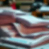 Detailed receipts organized for business tax purposes