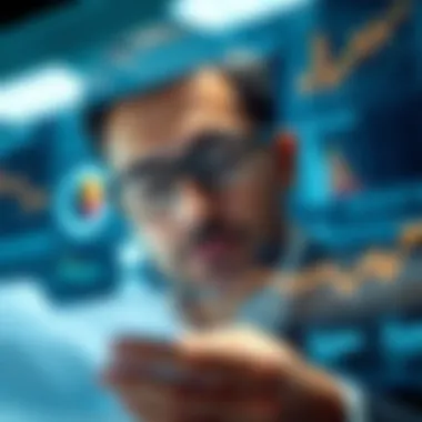 Data-Driven Decision Making Close-up of a businessman analyzing data