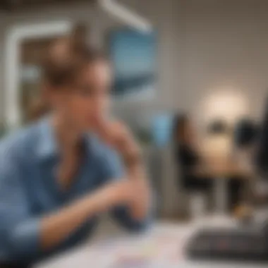 Customer Relationship Insights Entrepreneur analyzing customer relationship data