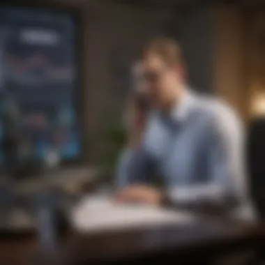 Analyzing Data for Cold Calling A strategic planner analyzing data for cold calling success