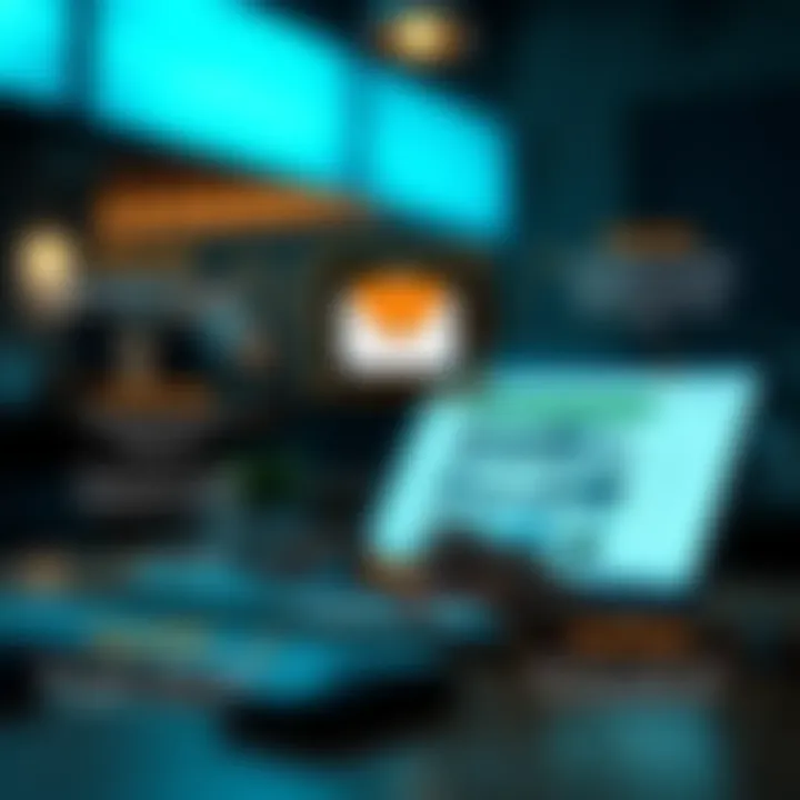 Enhancing Productivity through Email Infographic depicting productivity enhancement methods