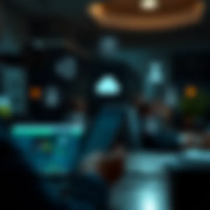 A graphic depicting communication tools integrated into CRM systems