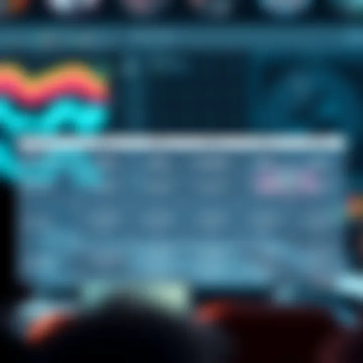 Diverse types of CRM systems represented in a comparison chart