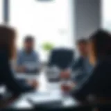 Team collaboration during a strategic planning session